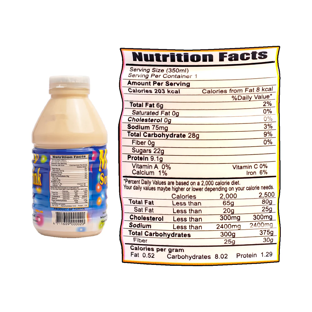 Fat & Thin Milky Soya Drink 350ml - Image 3