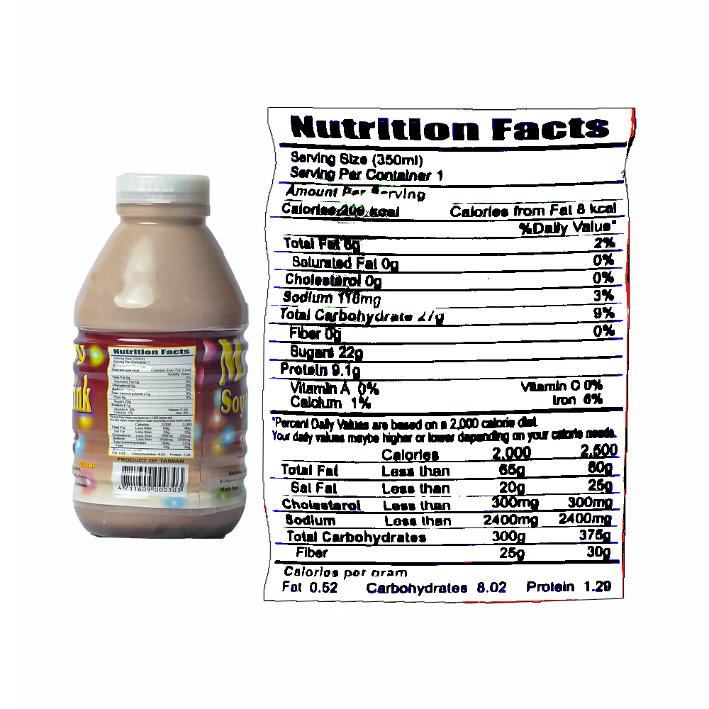 Fat & Thin Milky Soya Drink Chocolate 350ml - Image 3