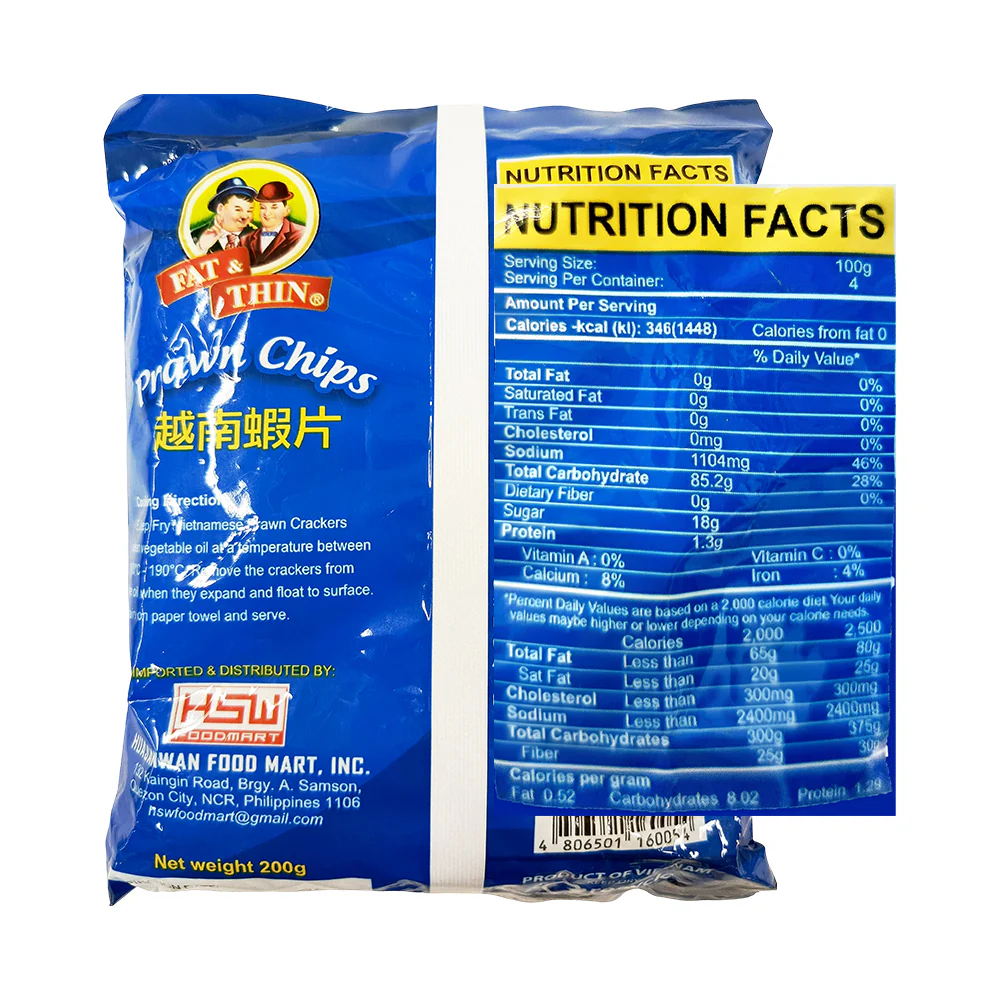 Fat & Thin Prawn Chips 200g - Image 2