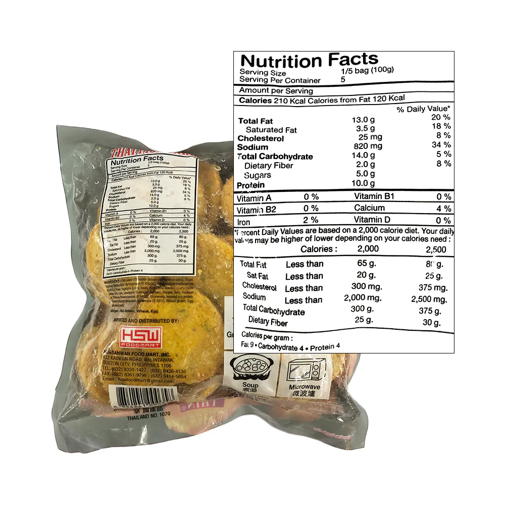 Fat & Thin Thai Fish Cake 500g - Image 2