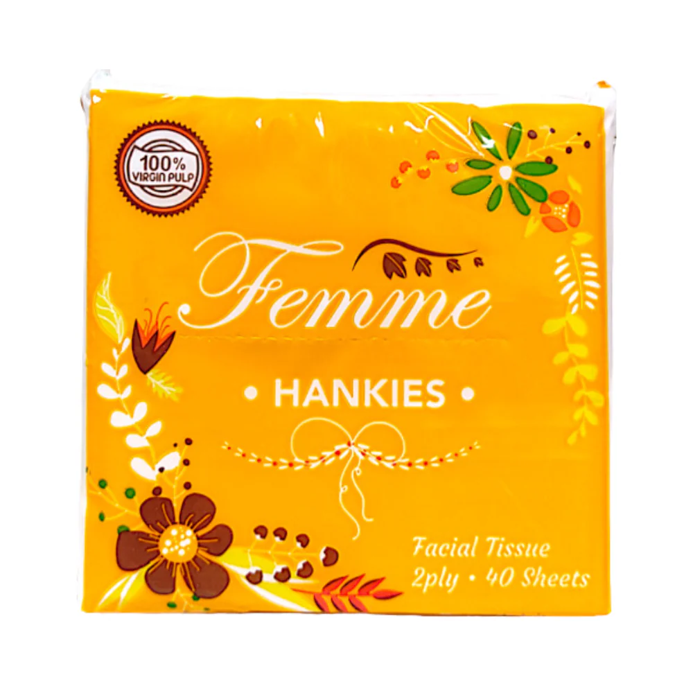 Femme Facial Tissue Hankies 2ply 20 Pulls