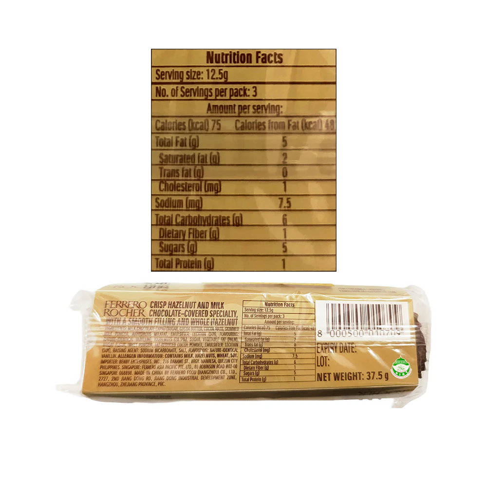 Ferrero Rocher Chocolate T3 37.5g - Image 2