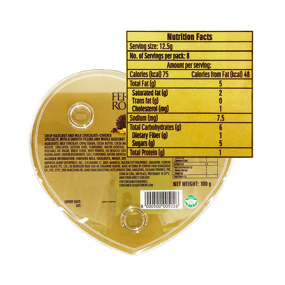 Ferrero Rocher T8 Heart Chocolate 100g - Image 2