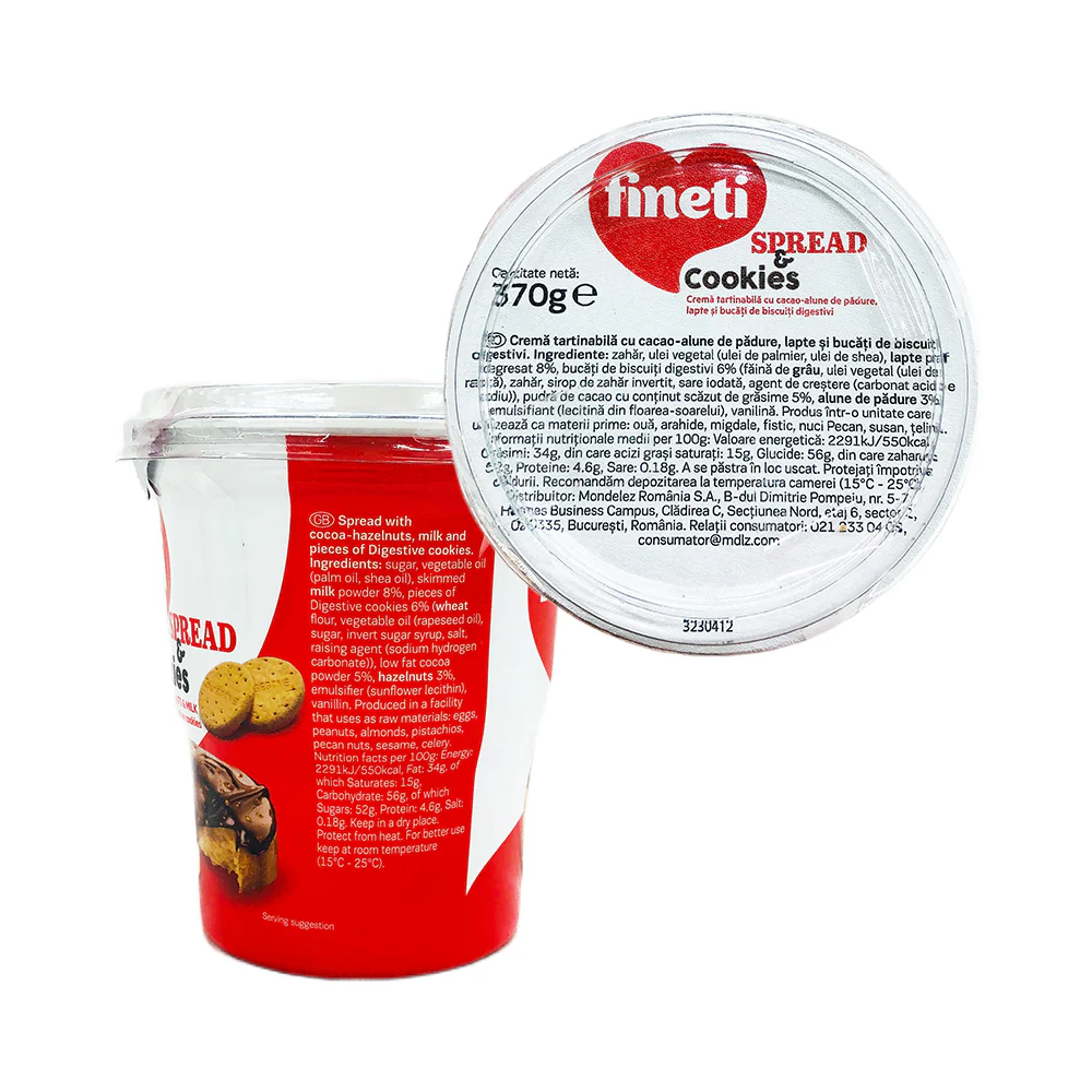 Finetti Hazelnut Spread 370g - Image 2