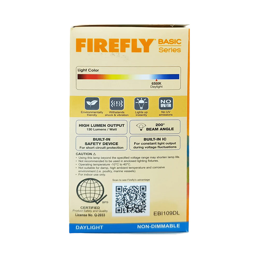 Firefly LED Bulb 9 Watts Daylight - Image 3