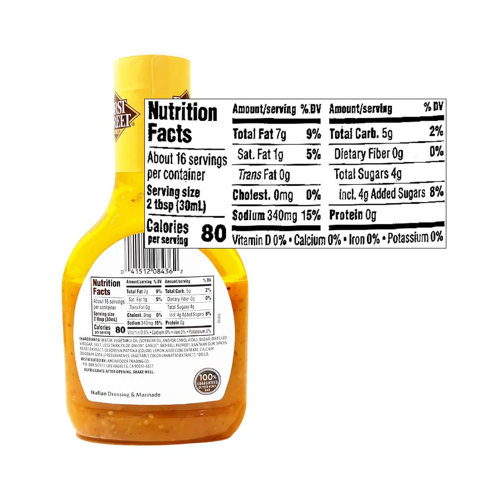 First Street Italian Dressing And Marinade - Image 2
