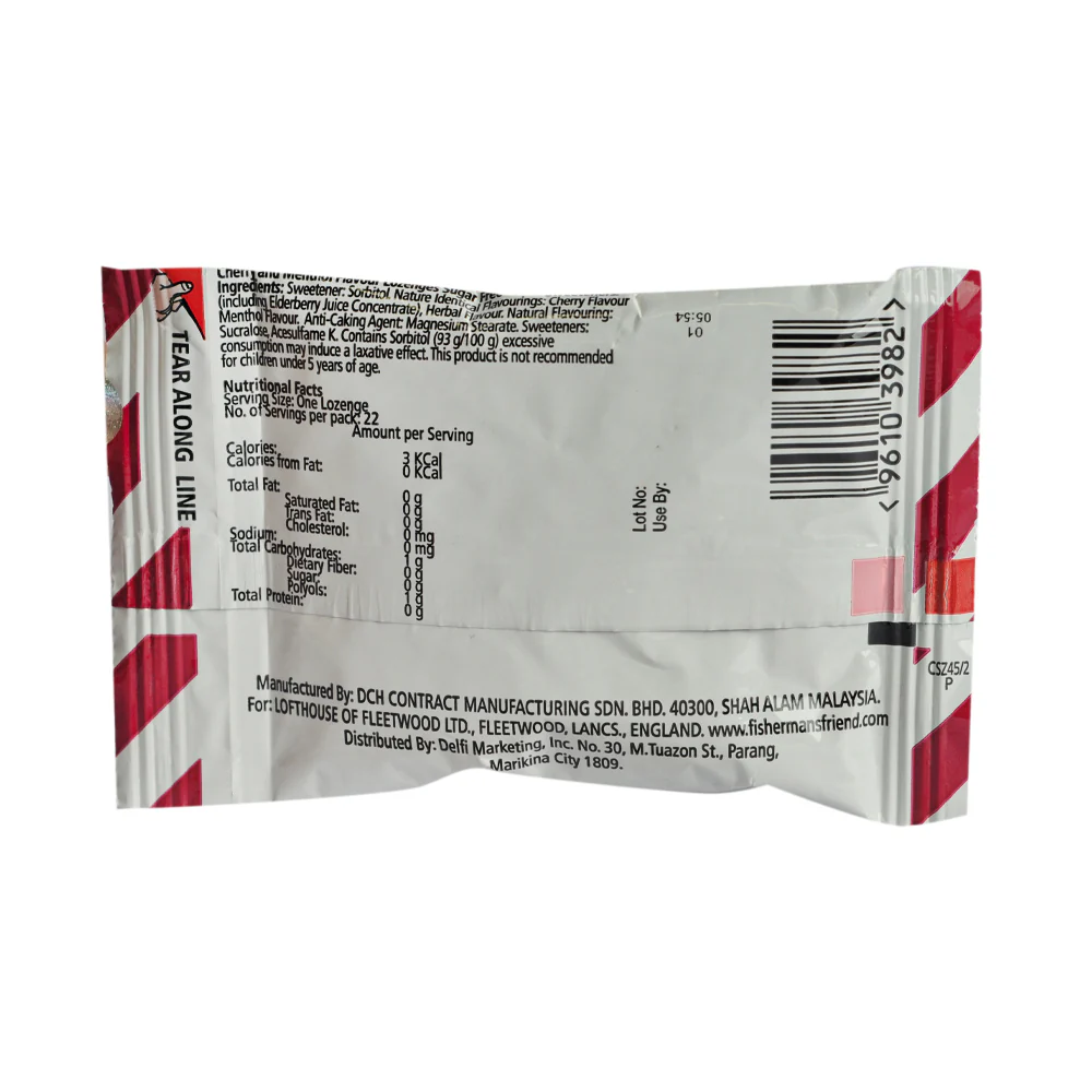 Fisherman's Friend Lozenges Cherry Sugar Free 25g - Image 2