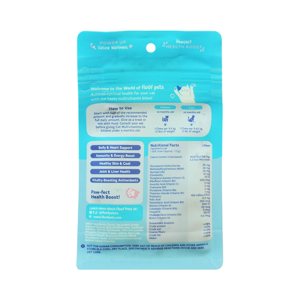 Floof Pets All Furr One Cat Multivitamins Soft Chews - Image 4