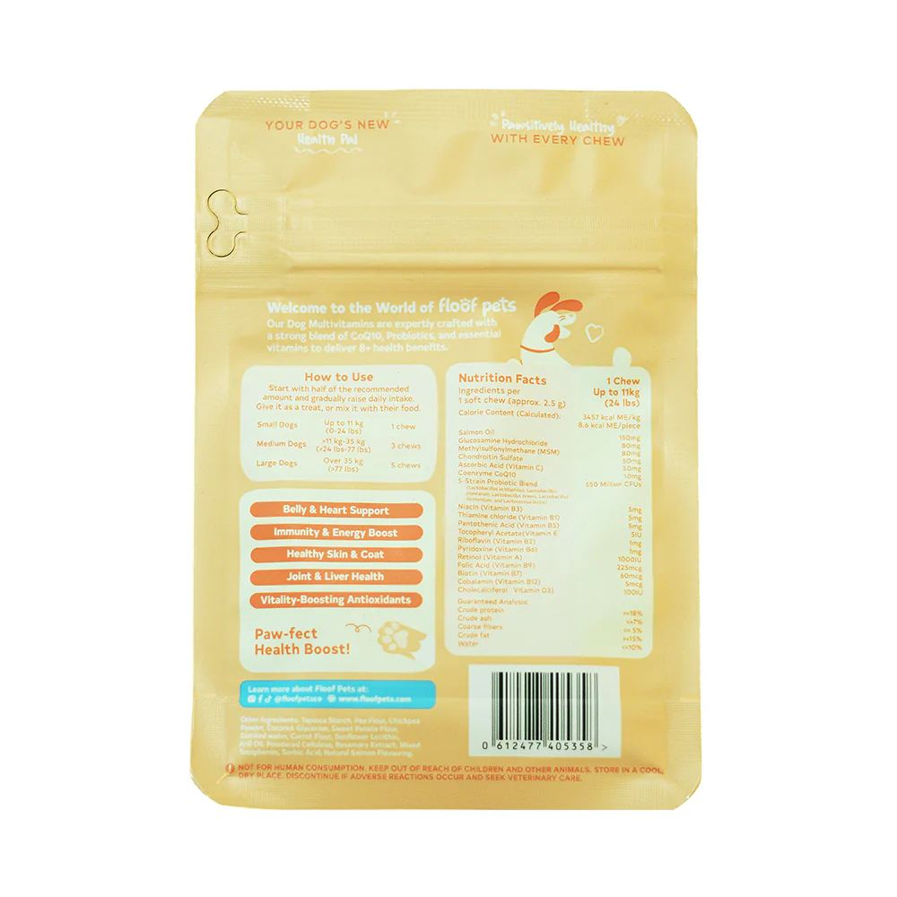 Floof Pets All Furr One Dog Multivitamins Soft Chews - Image 2