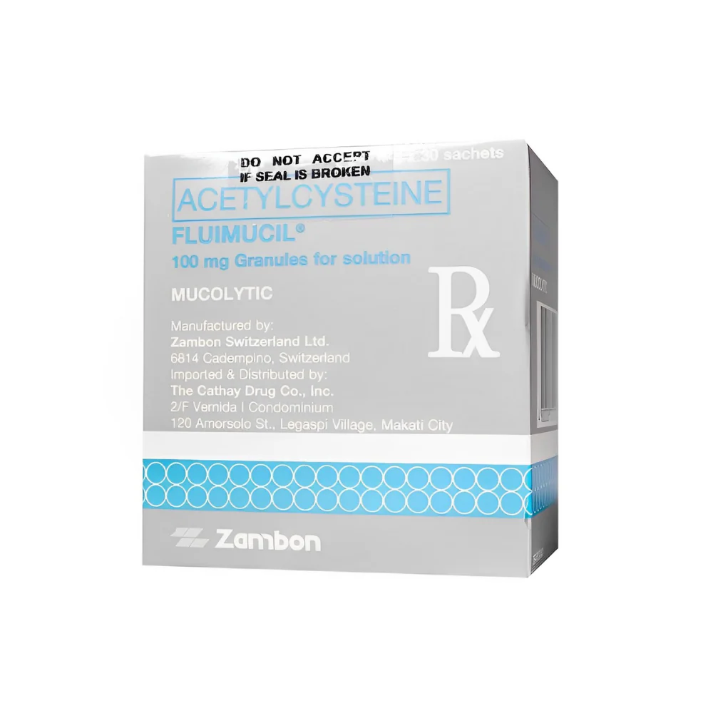 Fluimucil Acetylcysteine 100mg Granules For Solution Sachet By 1's - Image 2
