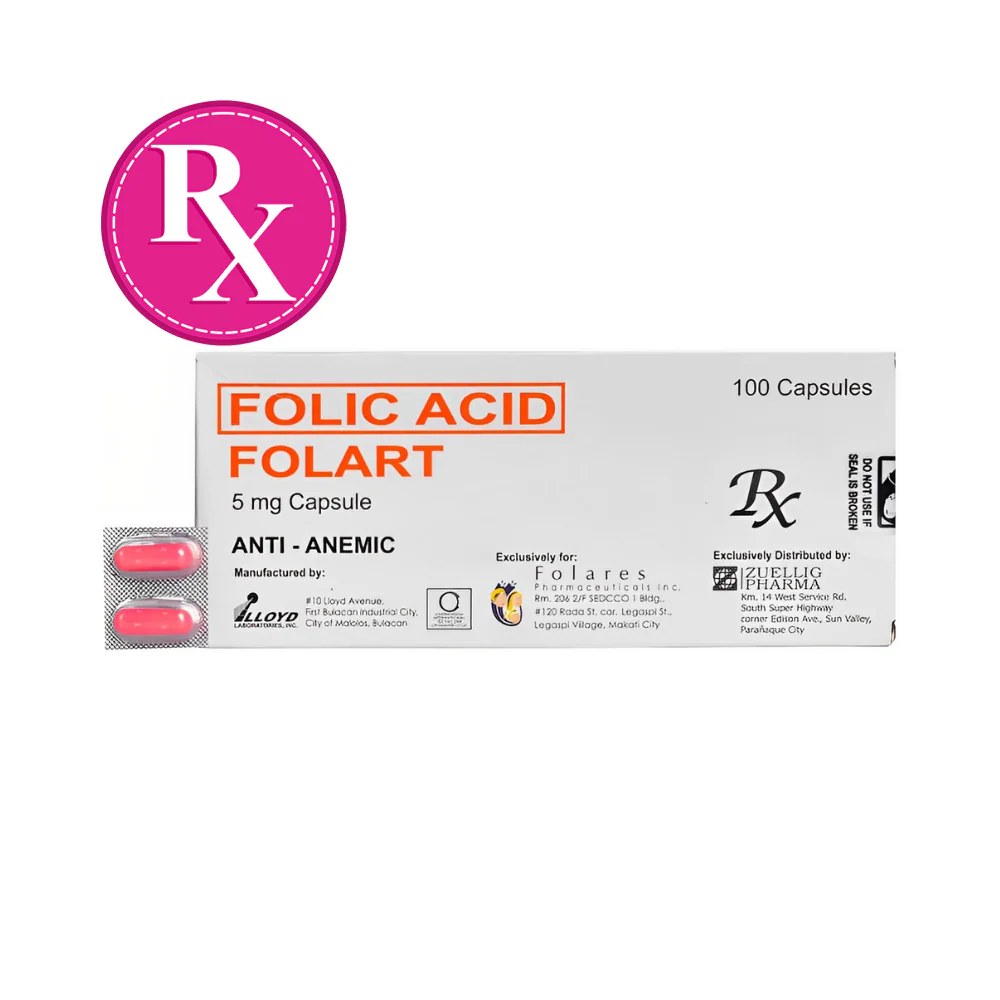 Folart Folic Acid 5mg Capsule - Image 3