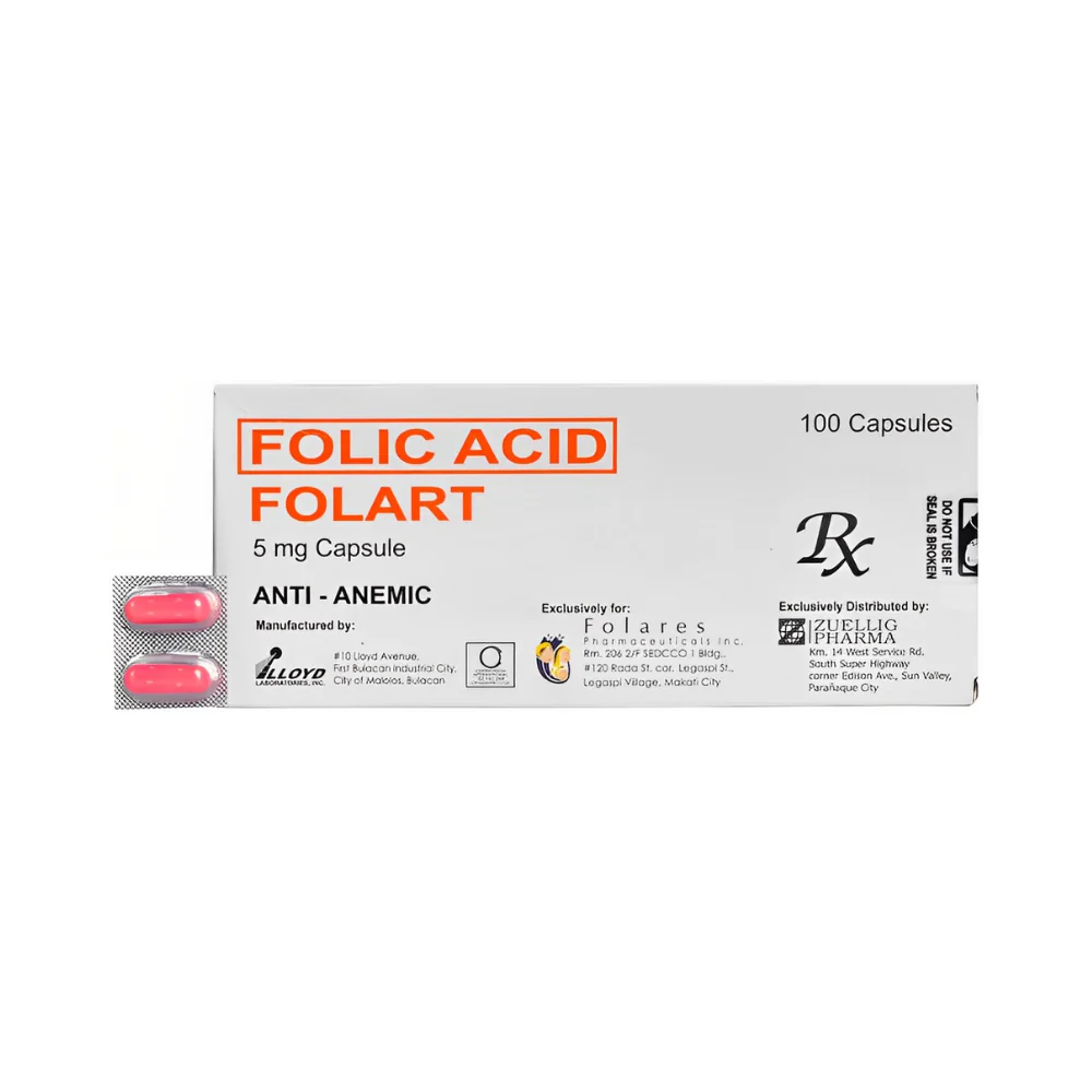 Folart Folic Acid 5mg Capsule - Image 4