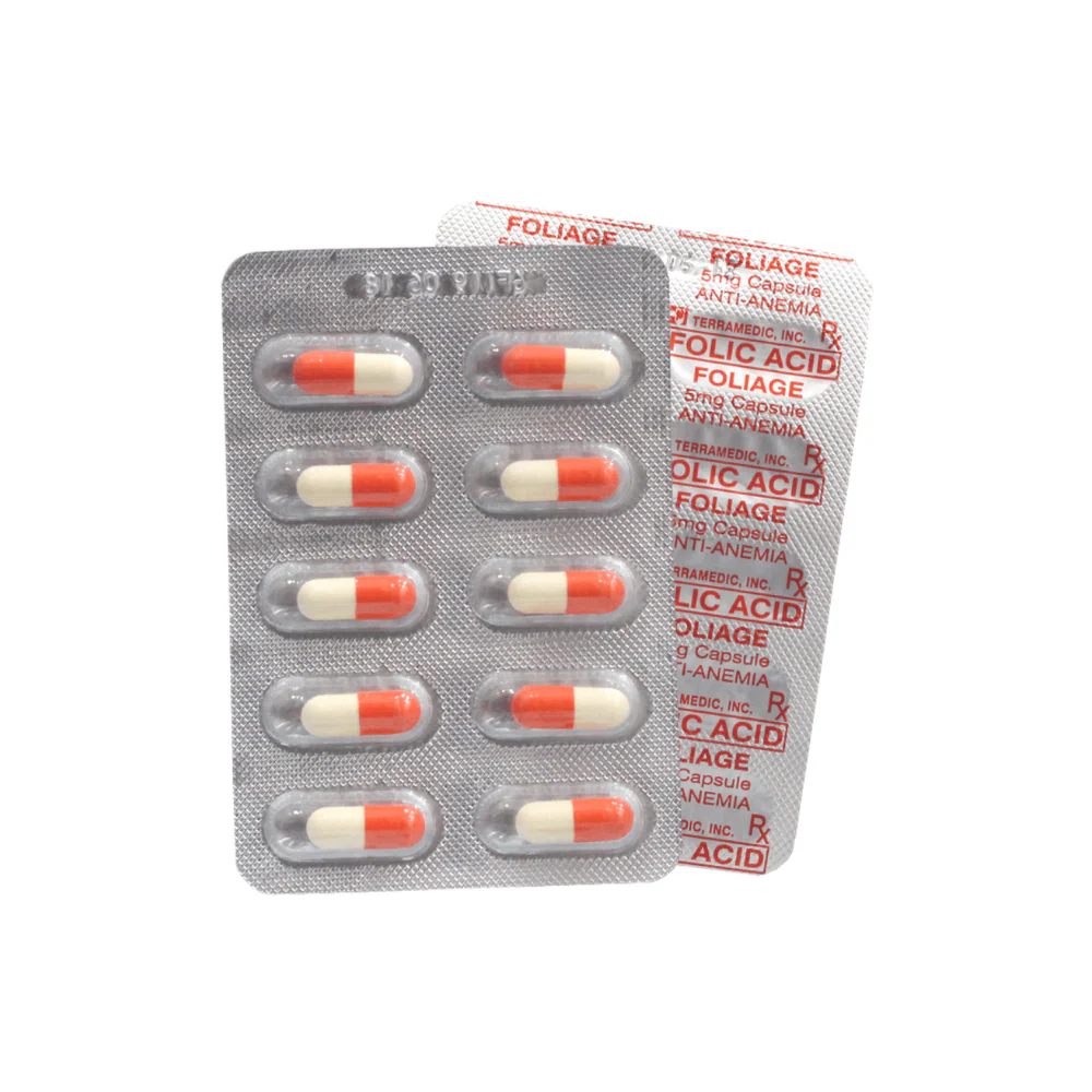 Foliage Folic Acid 5mg Capsule By 10's - Image 2