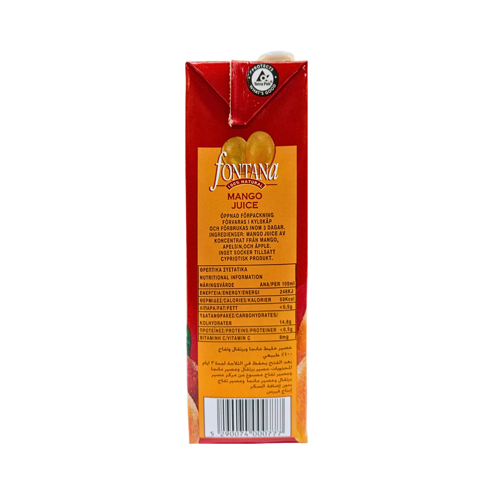 Fontana Fruit Juice Mango 1L - Image 3