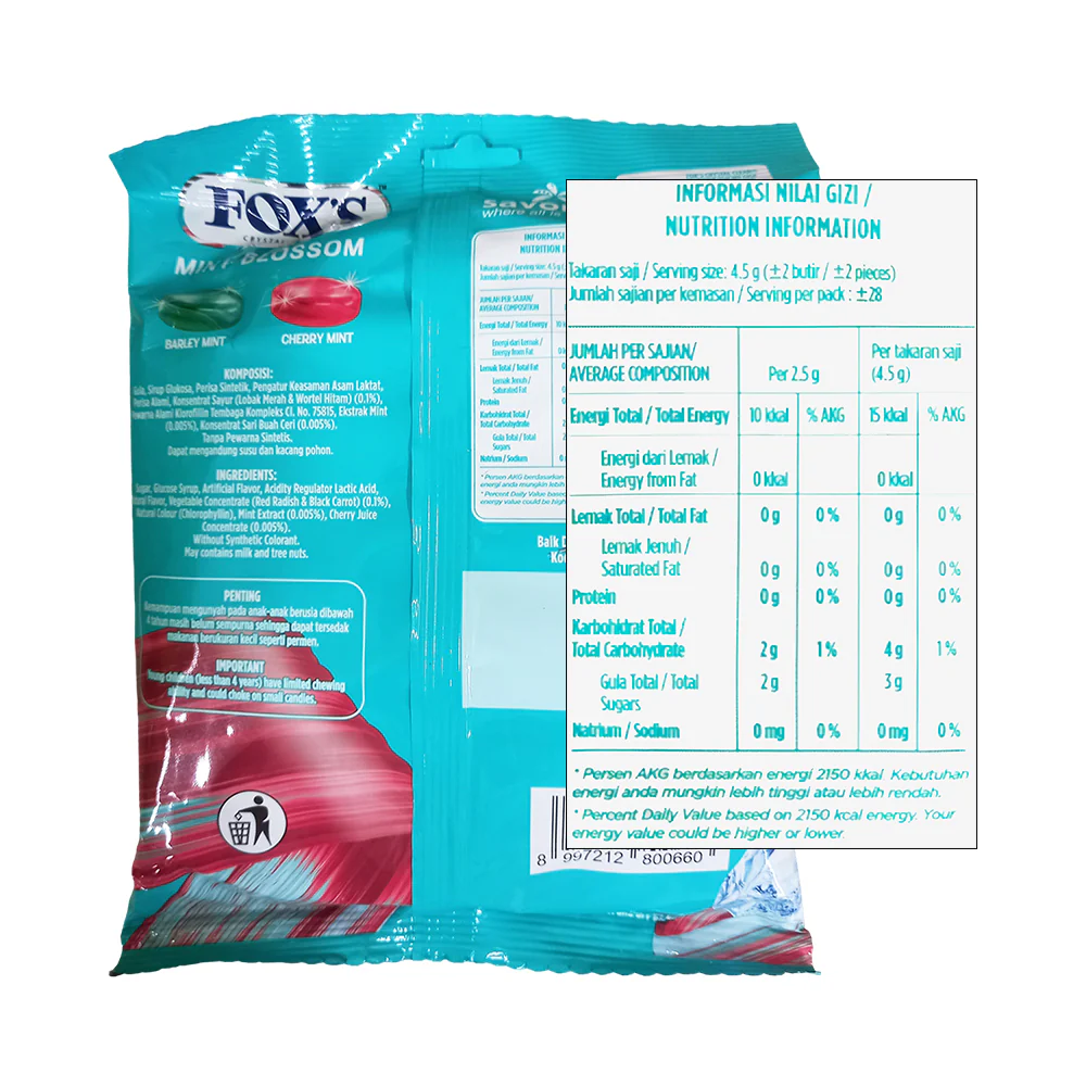 Fox's Crystal Clear Candy Oval 125g - Image 6