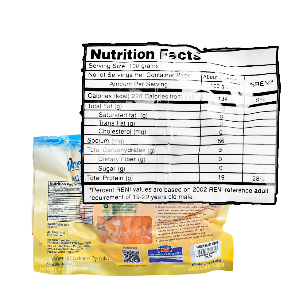 Frabelle Atlantic Salmon Fillet Strips 250g - Image 2