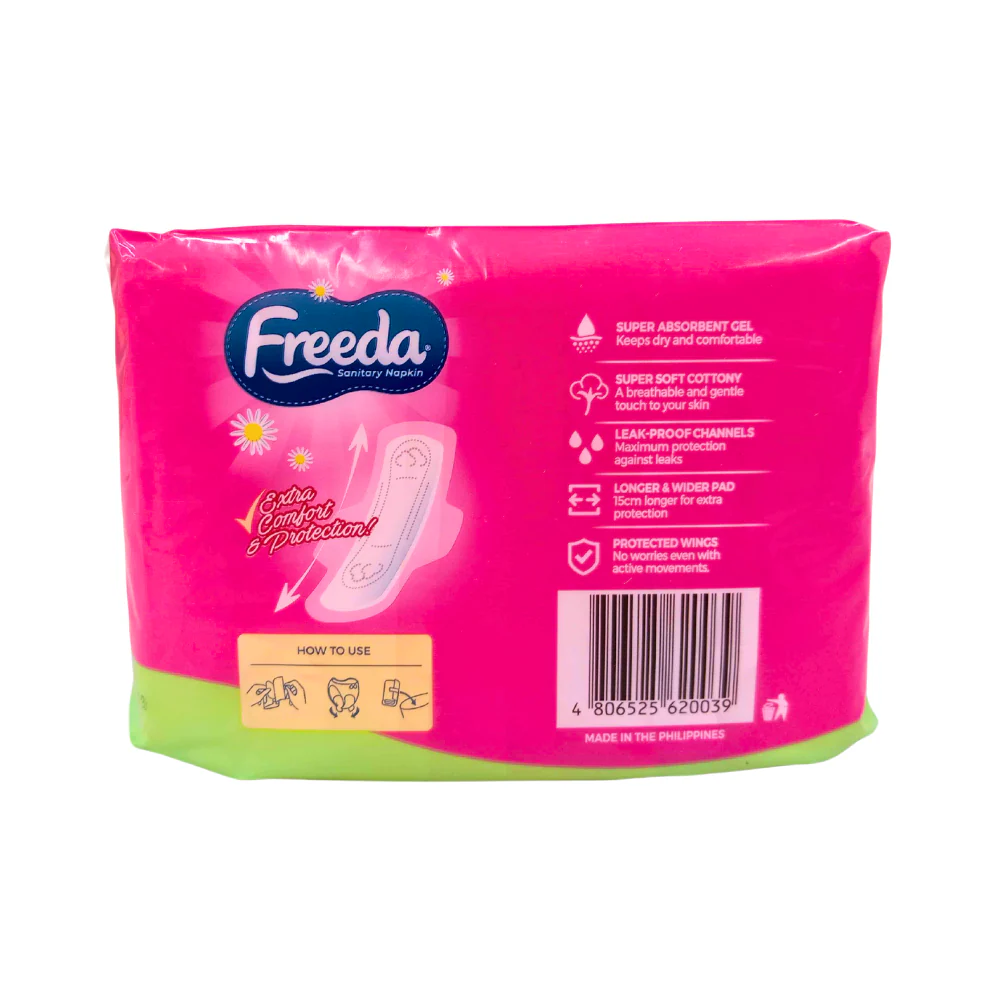 Freeda Soft Cotton Napkin Day Use Individually Wrapped 12 + 1 Pad - Image 2