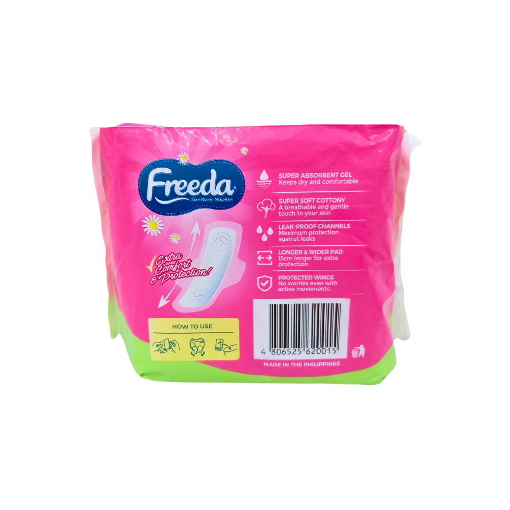Freeda Soft Cotton Napkin Day Use With Wings 8's + 1 Pad - Image 2