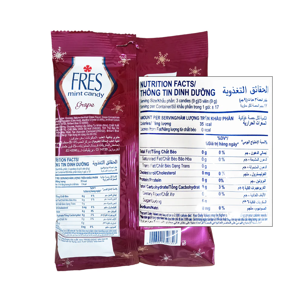 Fres Mint Candy Grape 150g - Image 2