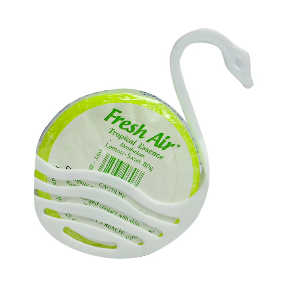 Fresh Air Deodorizer With Plastic Swan Container Lemon Scent 80g - Image 2