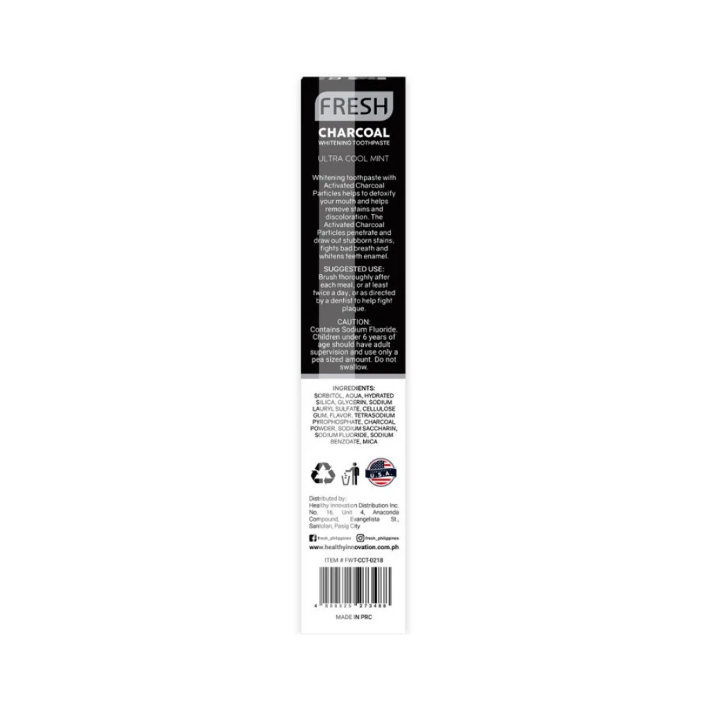 Fresh Charcoal Whitening Toothpaste 120ml - Image 3