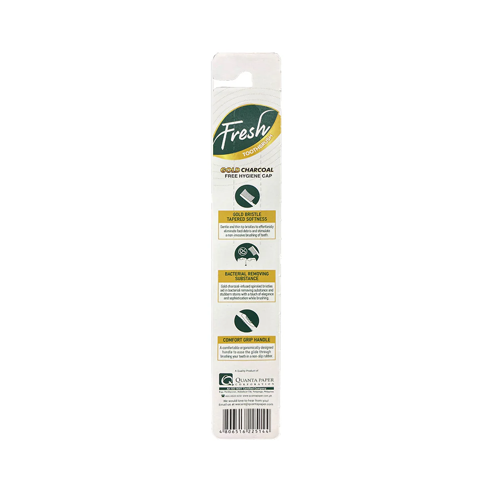 Fresh Gold Charcoal Toothbrush 1's - Image 2