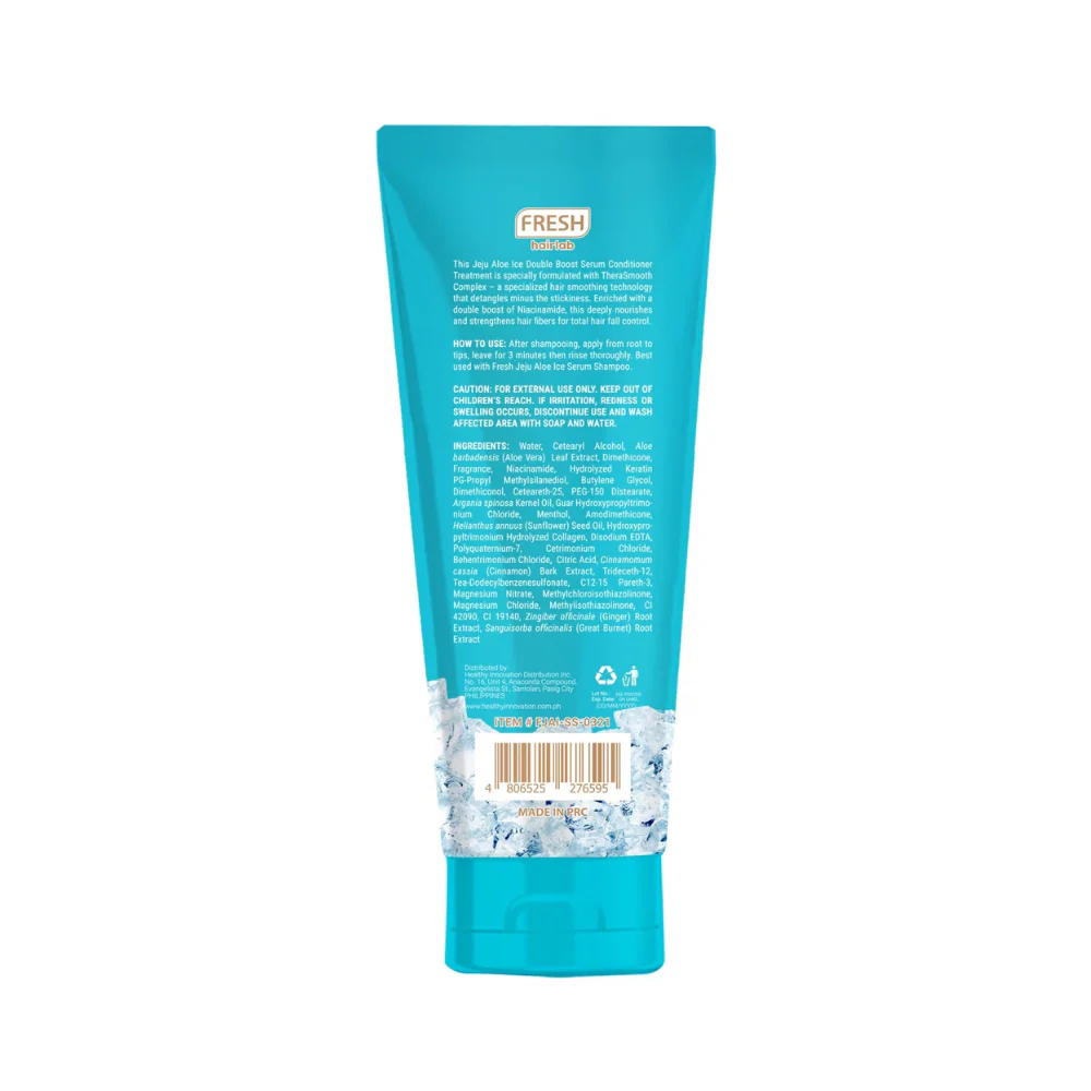 Fresh Hairlab Jeju Aloe Ice Double Boost Niacinamide 2 in 1 Serum Conditioner Treatment 200ml - Image 3