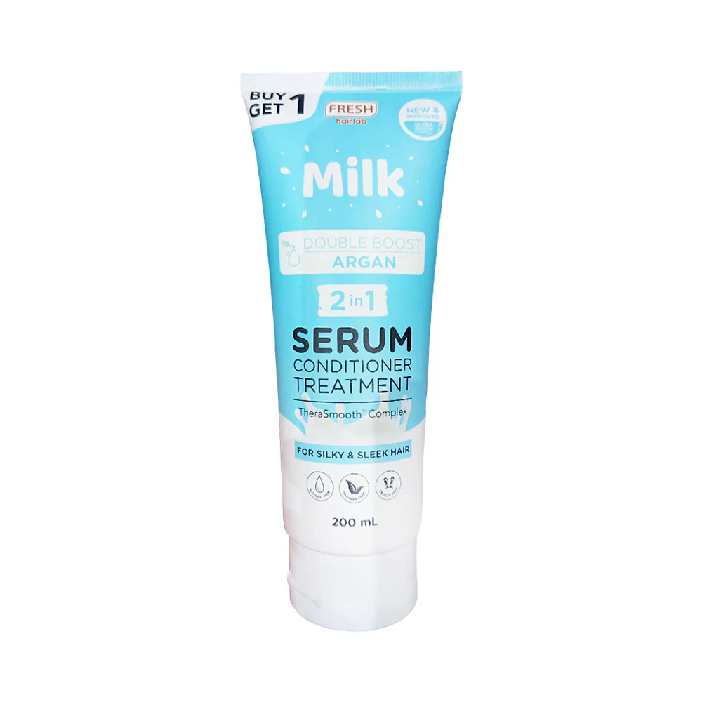 Fresh Hairlab Milk Double Boost Argan 2 in 1 Serum Conditioner Treatment - Image 2