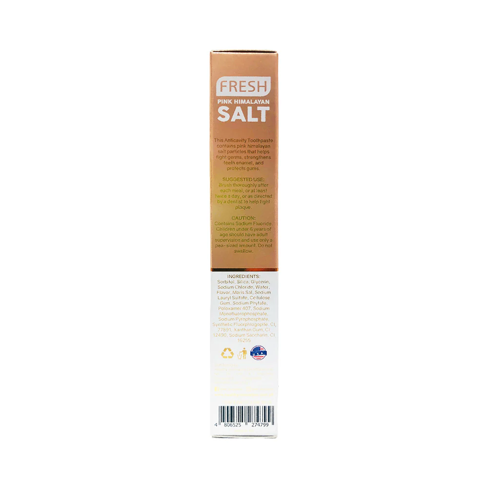 Fresh Pink Himalayan Salt Anticavity Toothpaste Mild Mint - Image 3