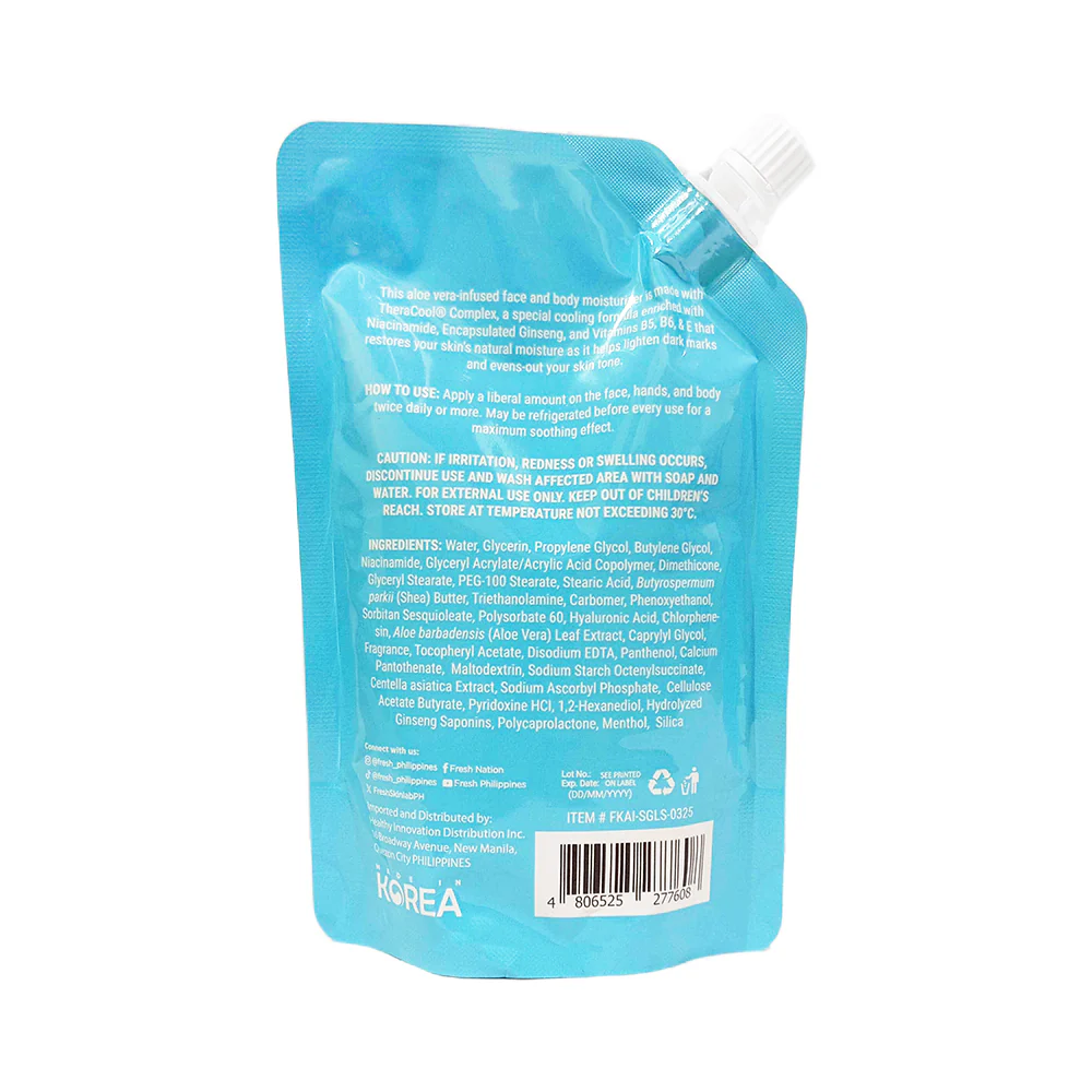 Fresh Skinlab Jeju Aloe Ice 3 in 1 Niacinamide Soothing Gel Lotion 120ml - Image 3