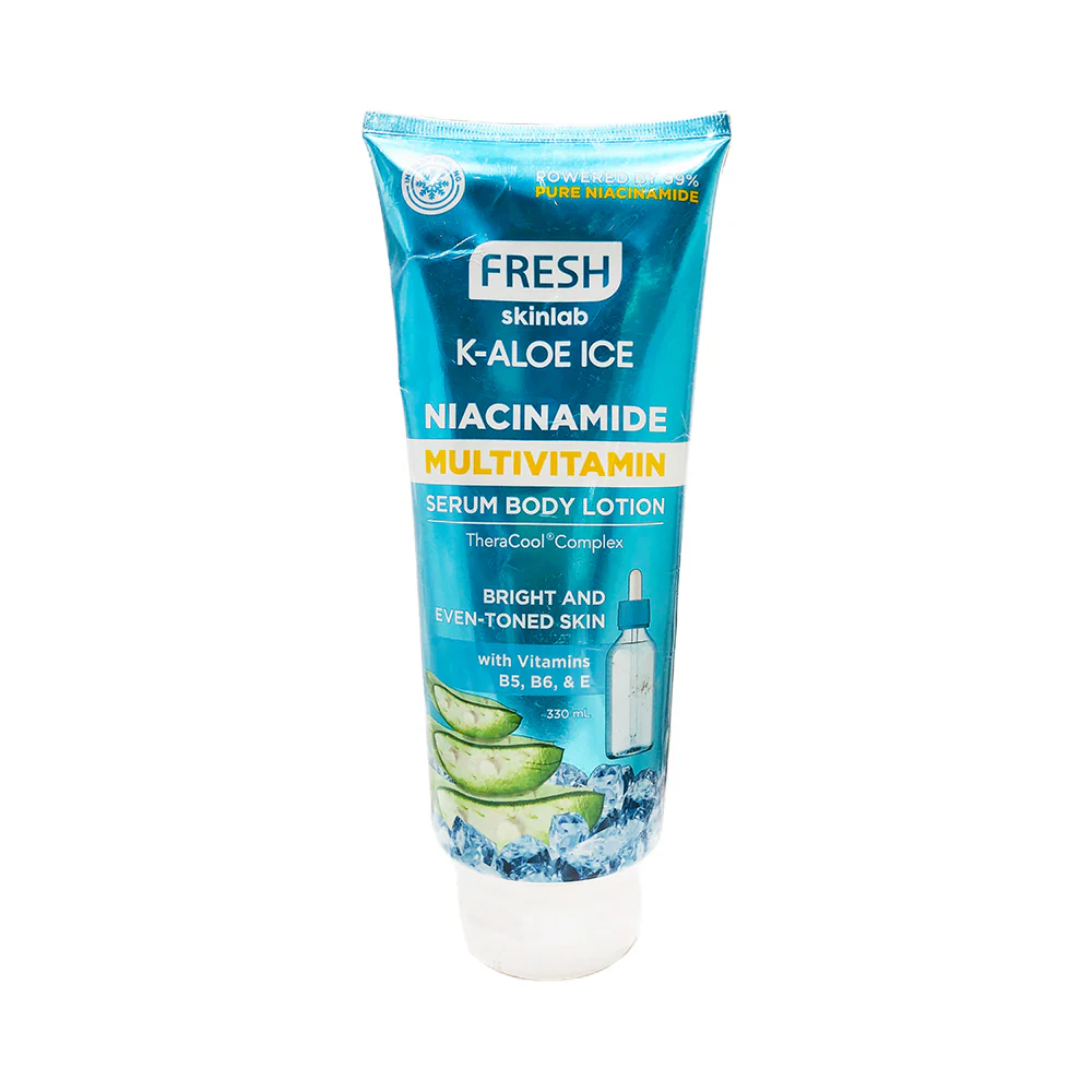 Fresh Skinlab K Aloe Ice Niacinamide Multivitamin Serum Body Lotion 330ml - Image 2