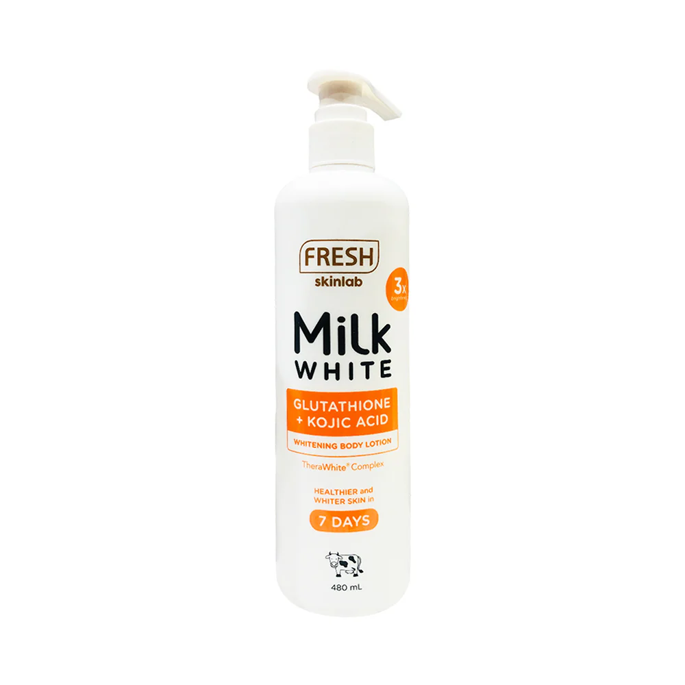 Fresh Skinlab Milk White Glutathione + Kojic Acid Whitening Body Lotion 480ml - Image 2