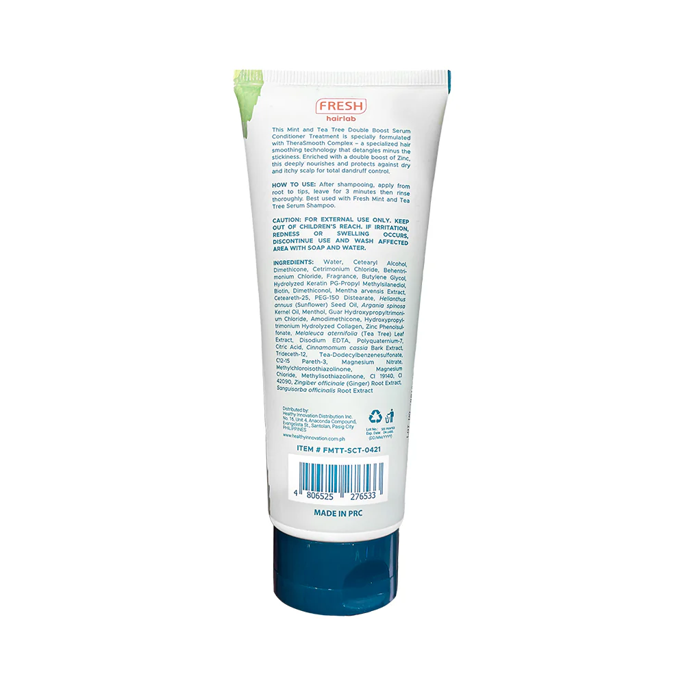Fresh Hairlab Mint And Tea Tree 2 In 1 Serum Conditioner Treatment 200ml - Image 3