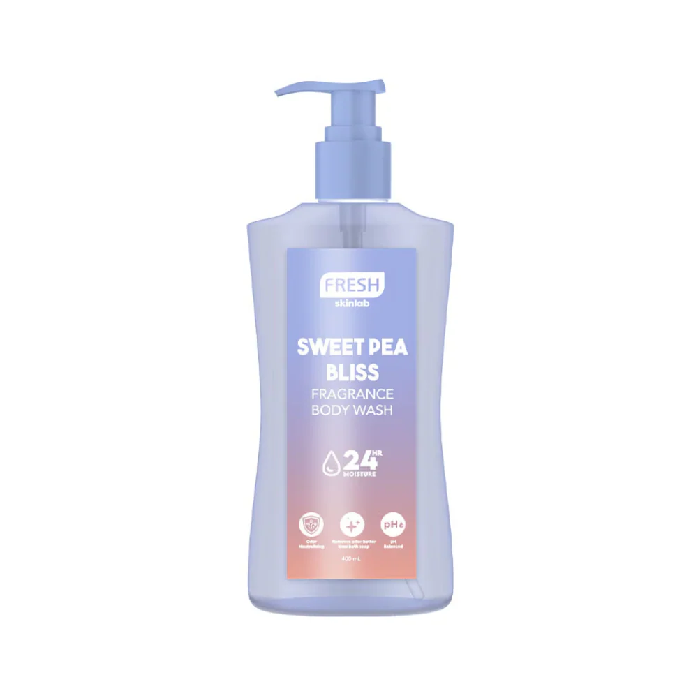 Fresh Skinlab Sweet Pea Bliss Fragrance Body Wash 400ml - Image 2
