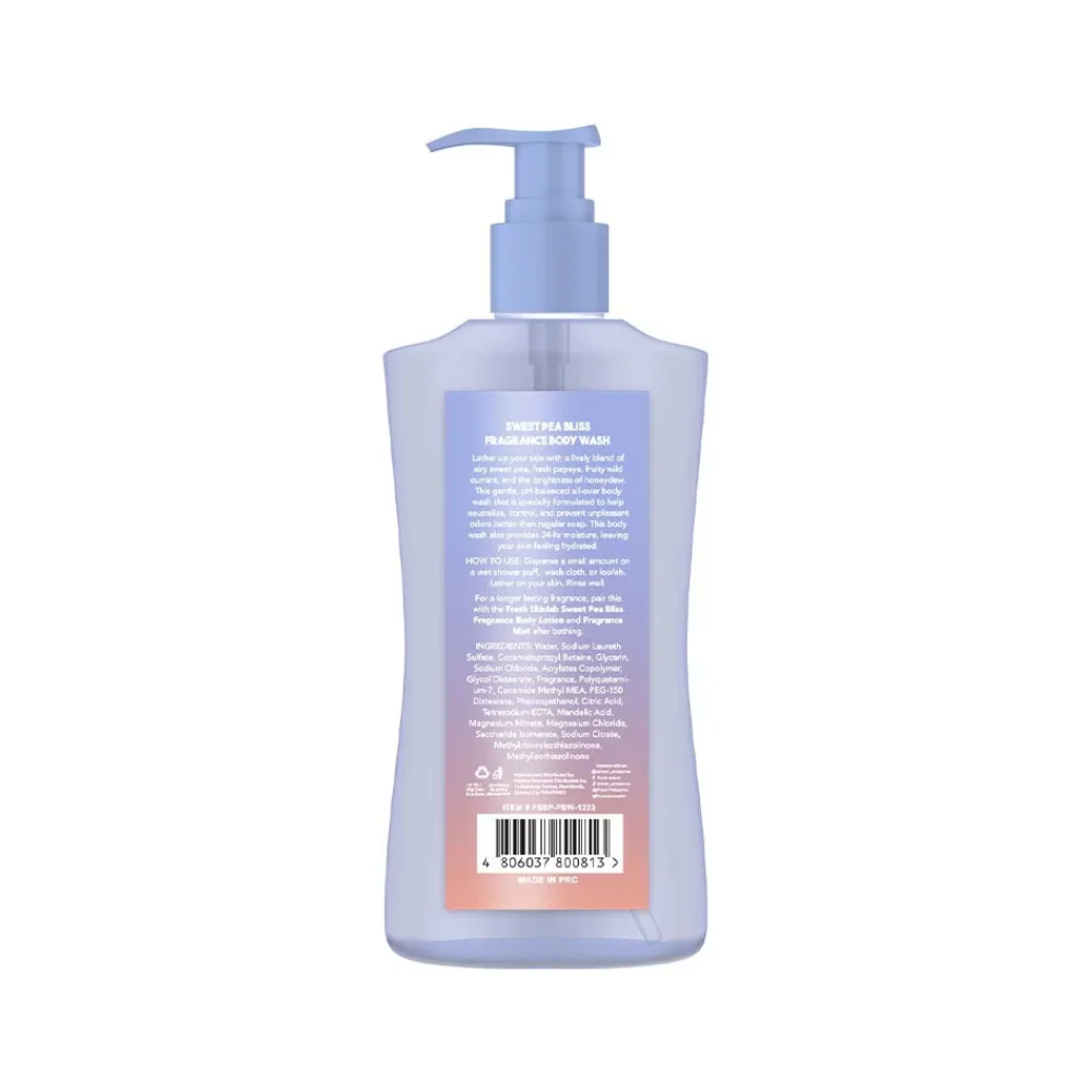 Fresh Skinlab Sweet Pea Bliss Fragrance Body Wash 400ml - Image 3