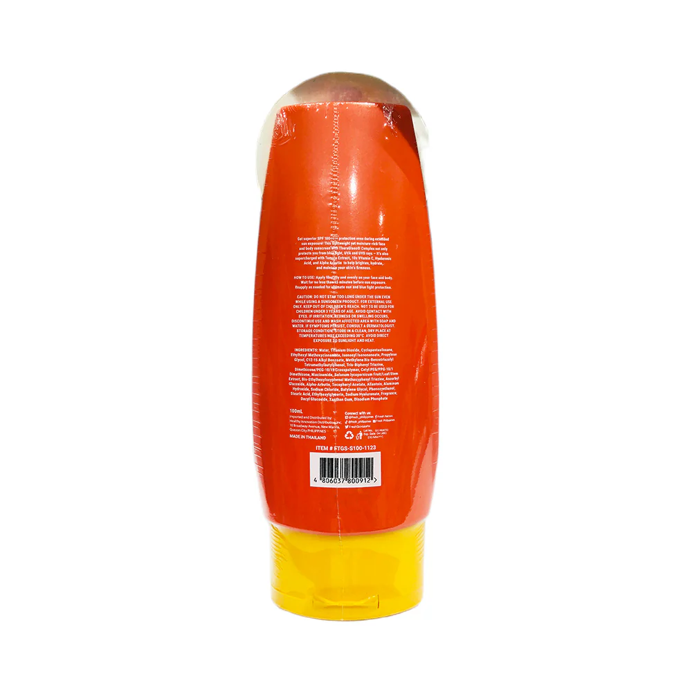 Fresh Skinlab Tomato Glass Skin Vit C Hya Super Sunscreen SPF 100 100ml - Image 3