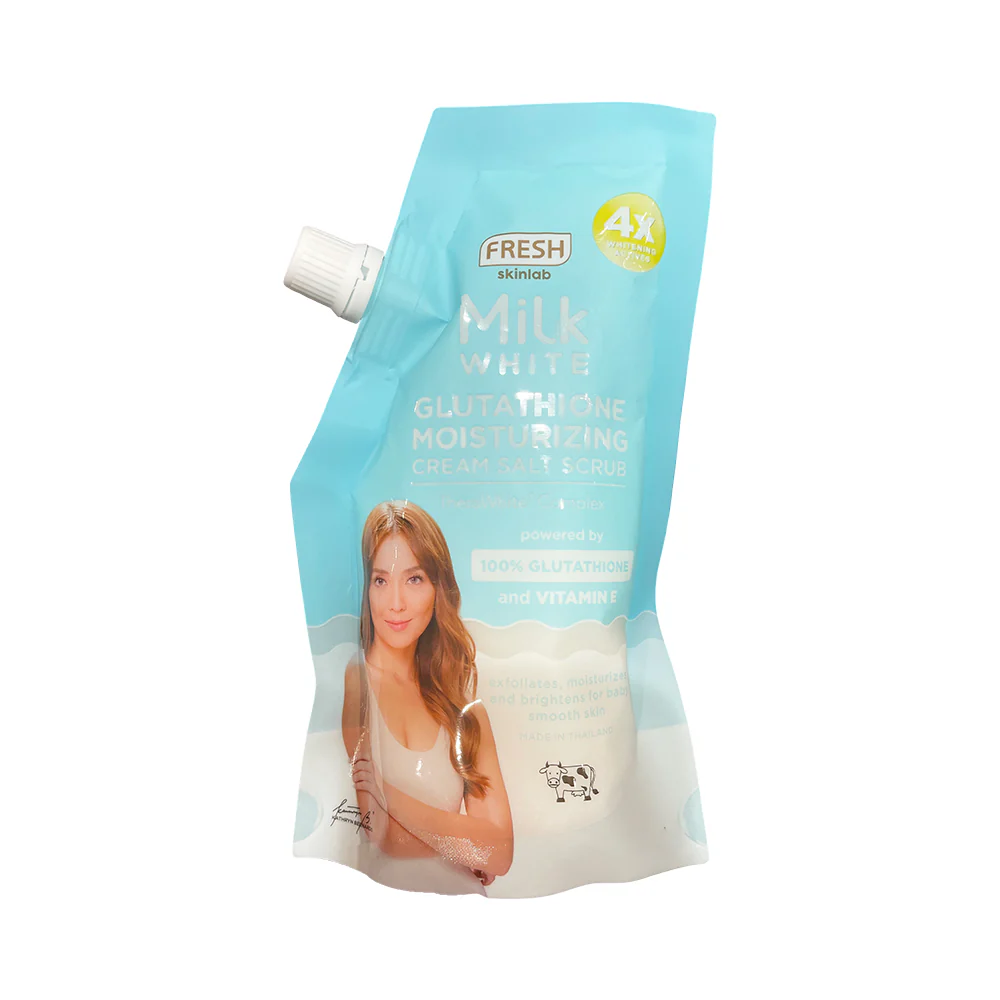 Fresh Skinlab White Milk Glutathione Moisturizing Cream Spa Salt Scrub 300g - Image 2