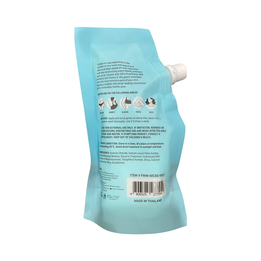 Fresh Skinlab White Milk Glutathione Moisturizing Cream Spa Salt Scrub 300g - Image 3