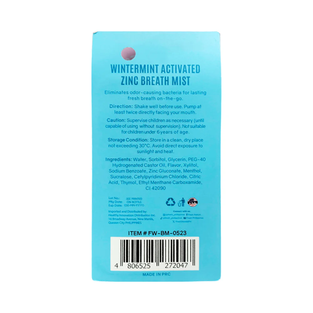 Fresh Wintermint Breath Mist 10ml - Image 3