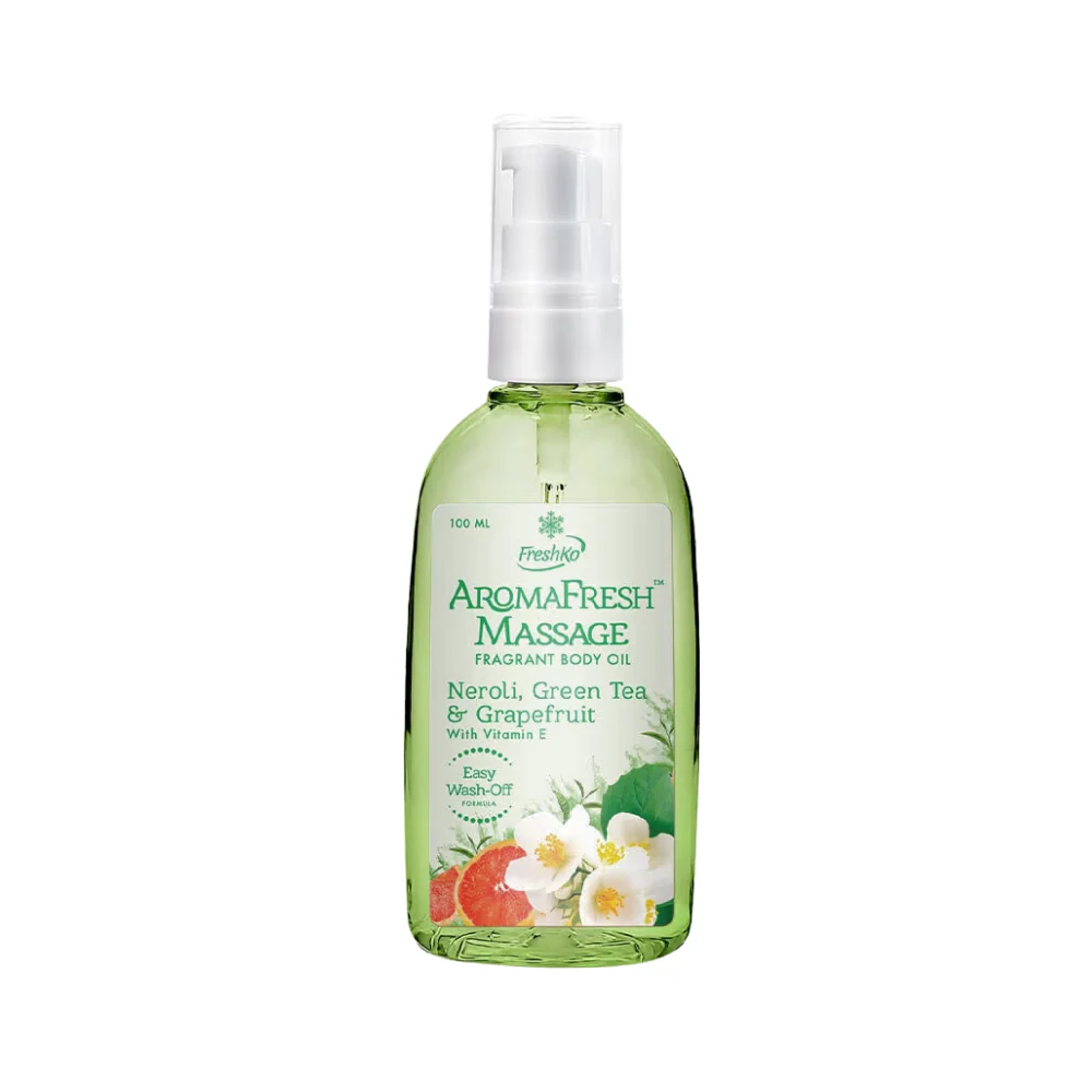 Freshko AromaFresh Massage Body Oil Neroli, Green Tea & Grapefruit 100ml - Image 2