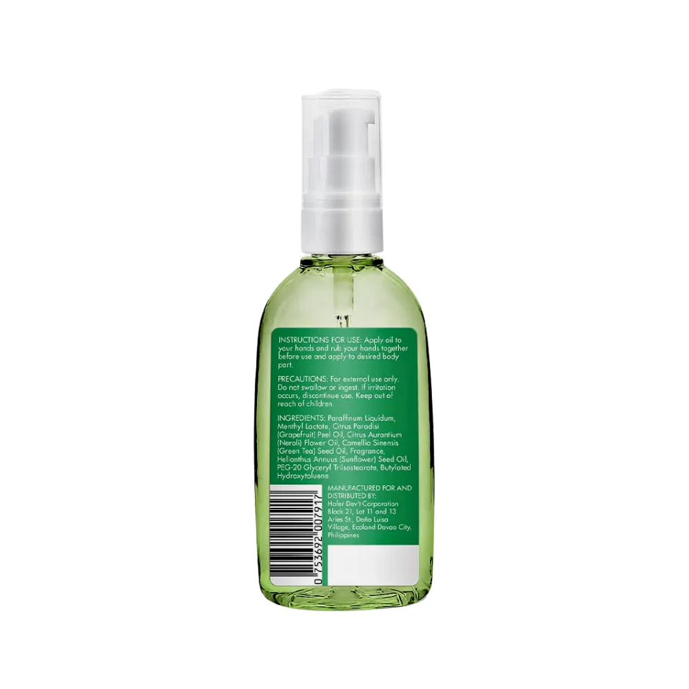 Freshko AromaFresh Massage Body Oil Neroli, Green Tea & Grapefruit 100ml - Image 3