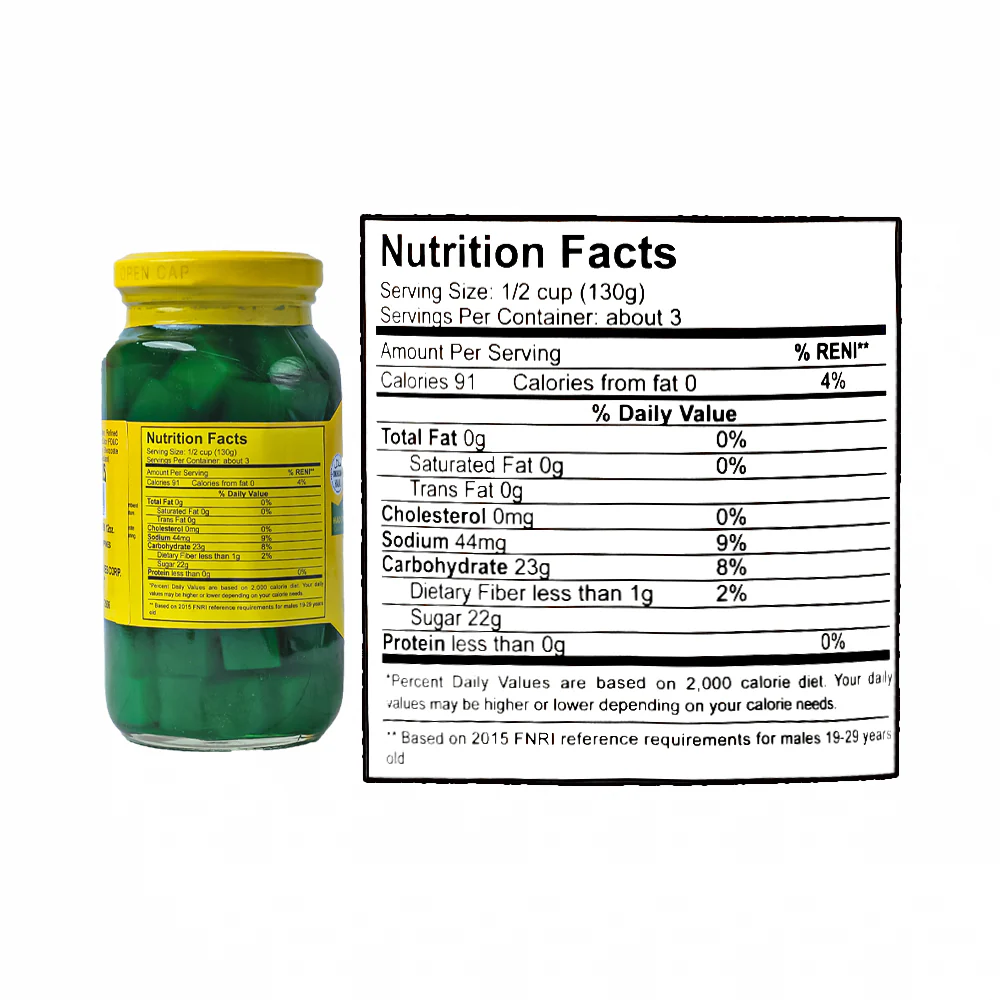 Fruit Basket Nata De Coco Green 340g (12oz) - Image 3