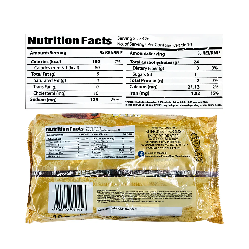 Fudgee Barr Choco Blast 40g x 10's - Image 2