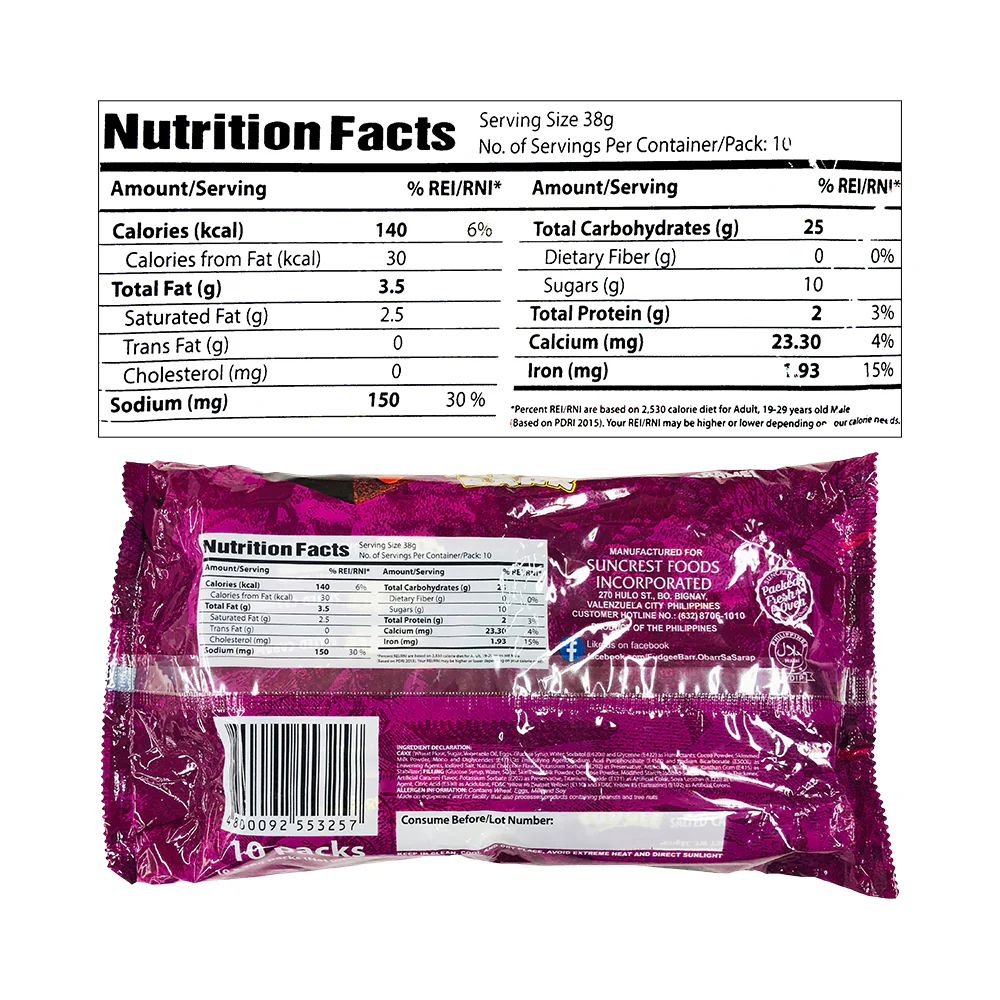 Fudgee Barr Salted Caramel 38g x 10's - Image 2