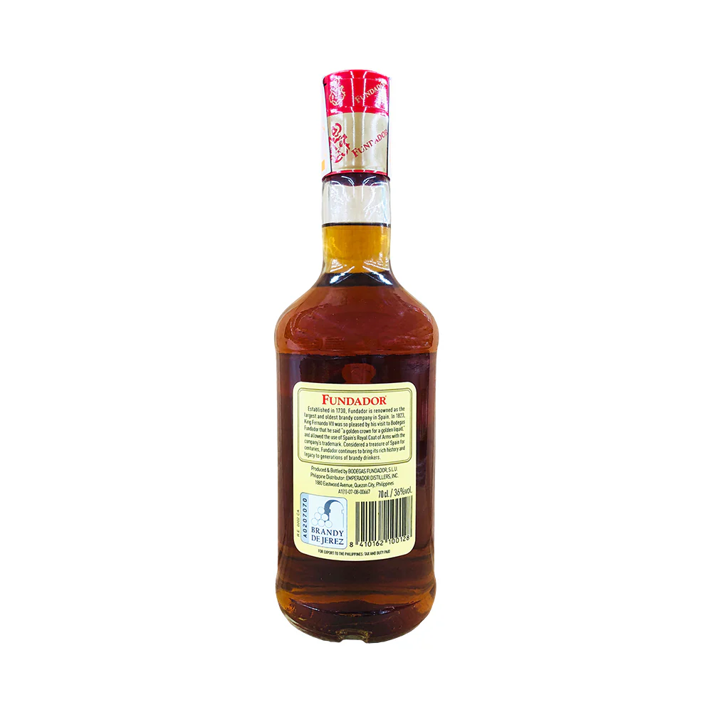 Fundador 36% Solera Brandy 700ml - Image 3