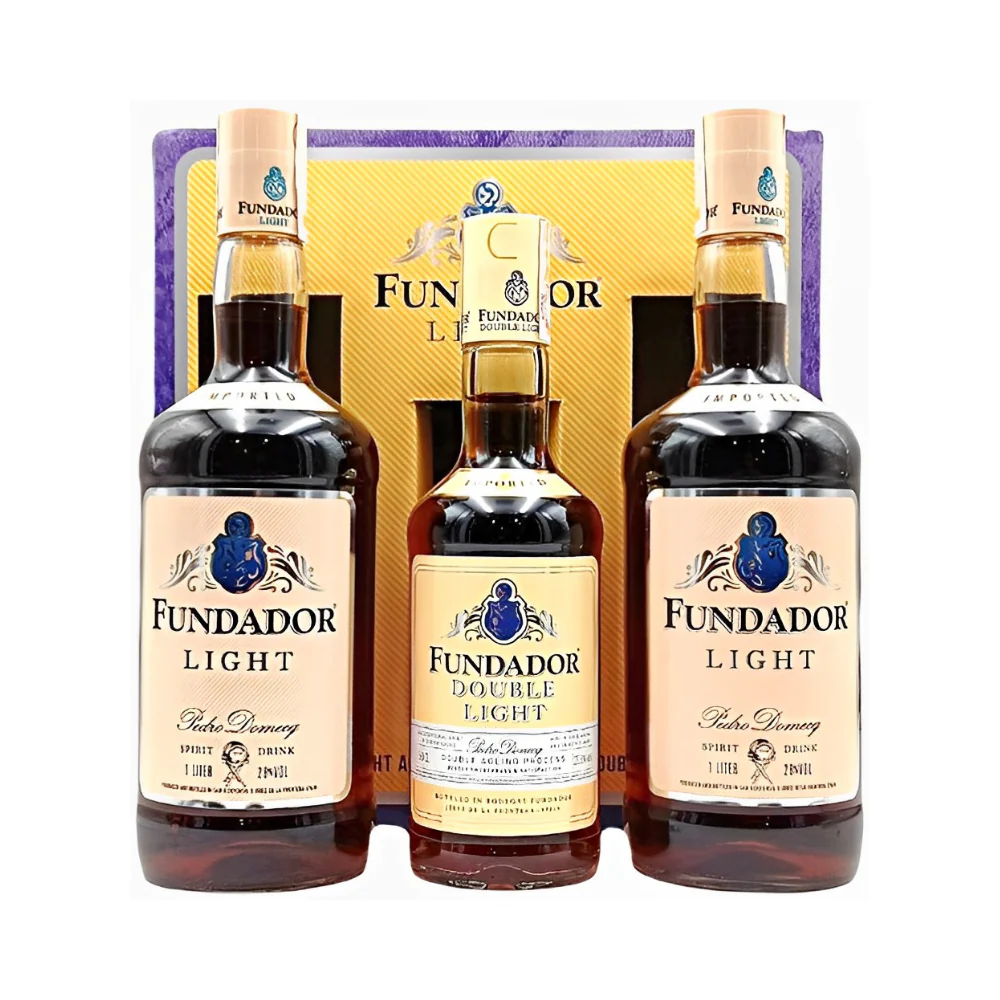 Fundador Light 1L x 2's Free Double Light Brandy 500ml - Image 2