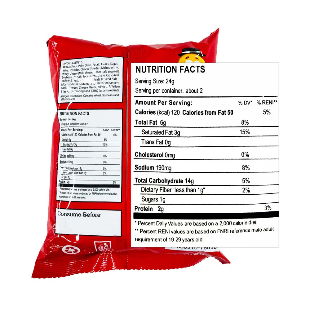 Funkids Potitos Chips Cheese 60g - Image 2