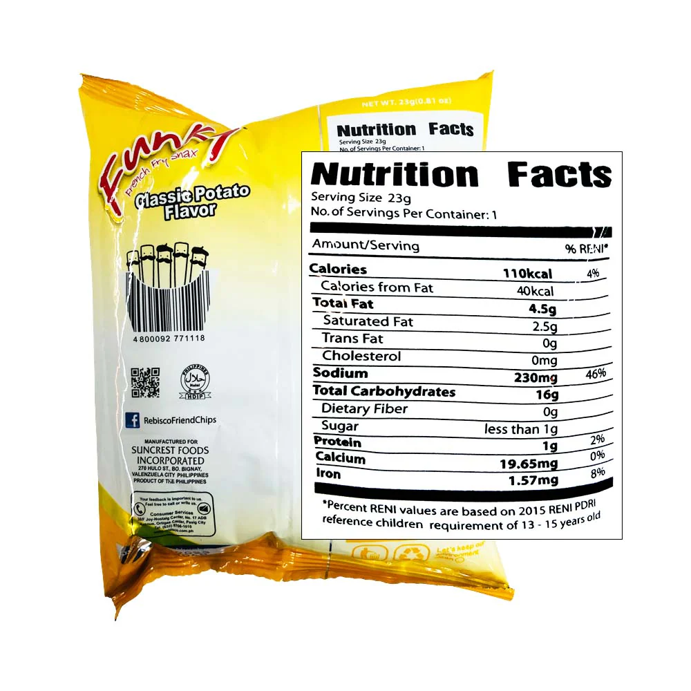 Funky French Fry Snax Classic 23g - Image 2