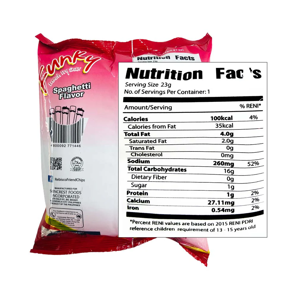 Funky French Fry Snax Spaghetti 23g - Image 2