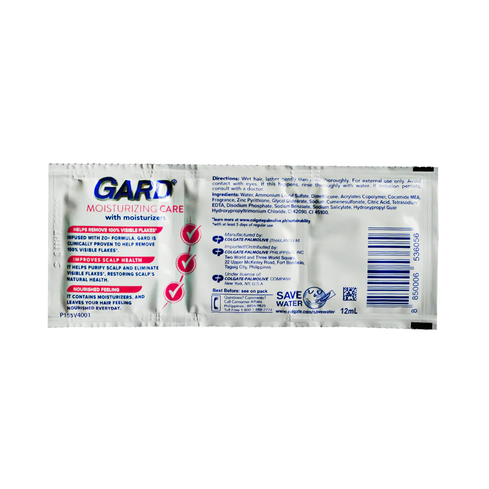 Gard Shampoo Moisturizing Care 12ml x 12's ( 1 Doz ) - Image 2